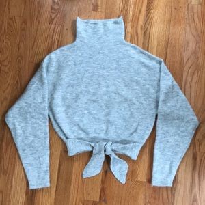 Wilfred cropped sweater with tie